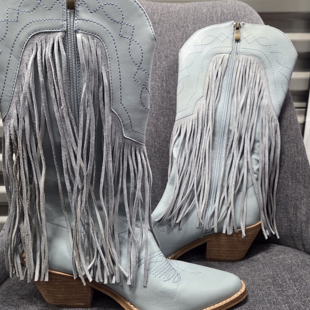 Adela Tall Fringe Western Boot - Picture 5 of 10